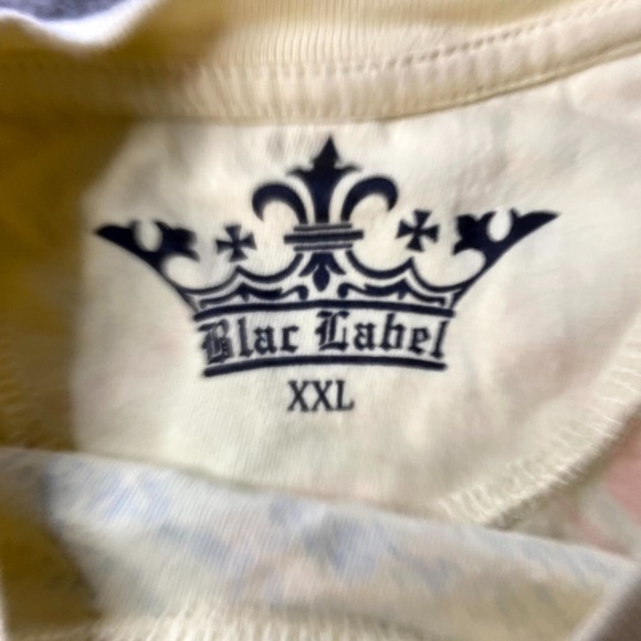 Y2K Grunge Blac Label T Shirt Sz 2XL Band AOP Forbidden MMVII Skull Snake Sword - Picture 2 of 11